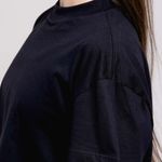 Cropped Oversized Aplique Roxo Espelhado