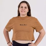 Cropped Oversized Body Fat Aplique Black Piano
