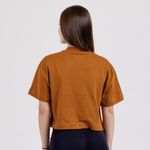Cropped Oversized Aplique Dourado Espelhado