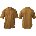 Camiseta Oversized Aplique Roxo Espelhado