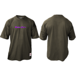 Camiseta Oversized Aplique Roxo Espelhado