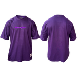 Camiseta Oversized Aplique Roxo Espelhado