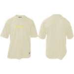 Camiseta Oversized Aplique Dourado Espelhado