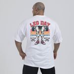 Camiseta Oversized Leg Day Gym Higs