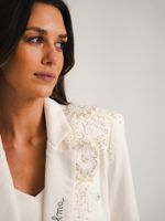 Blazer Linho Misto Personalizado exclusivo - Off White