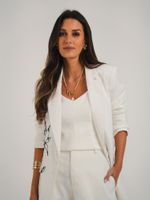 Blazer Alfaiataria Flor - Savile Off White