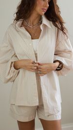 Camisa Over - Listra Bege