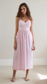 Vestido Itália - Listra Rosa
