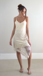 Slip Dress Renda - Manteiga