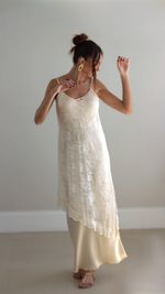 Slip Dress Renda - Manteiga