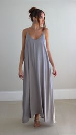 Vestido Amplo - Cinza
