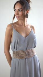 Vestido Amplo - Cinza