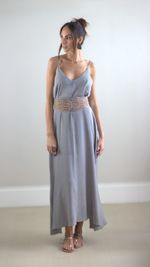 Vestido Amplo - Cinza