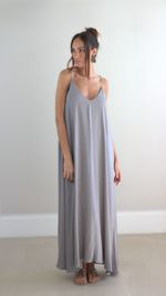Vestido Amplo - Cinza