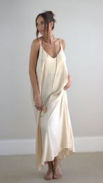 Vestido Amplo - Manteiga