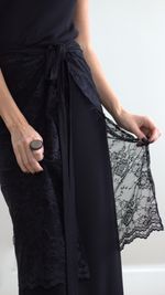 Saiote Renda - Preto