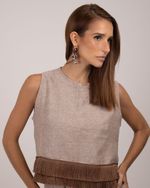 Blusa Itália com franjas