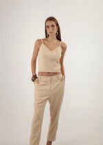Calça Reta - Bege