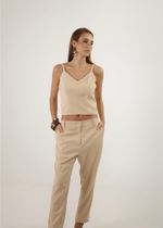 Calça Reta - Bege