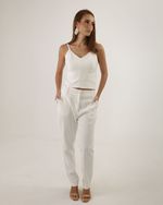 Calça Reta - Off White