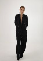 Blazer Alfaiataria Bordado com Pedrarias