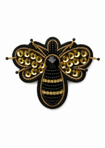 Broche Abelha Bordada