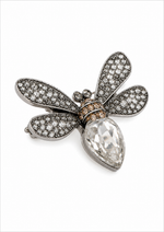 Broche Libélula Prateada