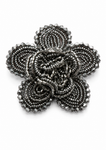 Broche Flor Prateada