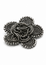 Broche Flor Prateada