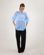 Camisa Ampla com Top - Azul