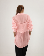 Camisa Ampla com Top - Rosa