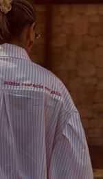 Camisa Over Bordada