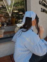 Camisa Over Bordada - Listra Navy