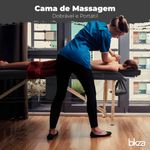BKZA Cama Maca de Massagem Portátil Premium - Divã - Com Bolsa de Transporte -  Massoterapia Spa Tatuagem Estética 