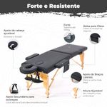 BKZA Cama Maca de Massagem Portátil Premium - Divã - Com Bolsa de Transporte -  Massoterapia Spa Tatuagem Estética 
