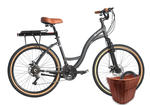 Kit Bicicleta Blitz Comodo 26 Urbana 21v + Bagageiro, Cestinha  e Cadeado