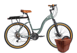Kit Bicicleta Blitz Comodo 26 Urbana 21v + Bagageiro, Cestinha  e Cadeado