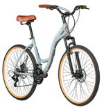 Kit Bicicleta Blitz Comodo 26 Urbana 21v + Bagageiro, Cestinha  e Cadeado
