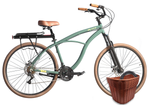 Kit Bicicleta Terral 29 BLITZ  Alumínio 21v e freios a disco + Bagageiro, Cesta e Cadeado