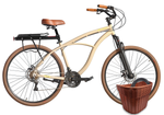 Kit Bicicleta Terral 29 BLITZ  Alumínio 21v e freios a disco + Bagageiro, Cesta e Cadeado
