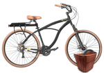 Kit Bicicleta Terral 29 BLITZ  Alumínio 21v e freios a disco + Bagageiro, Cesta e Cadeado