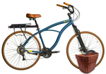 Kit Bicicleta Terral 29 BLITZ  Alumínio 21v e freios a disco + Bagageiro, Cesta e Cadeado