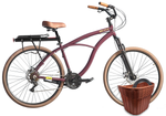 Kit Bicicleta Terral 29 BLITZ  Alumínio 21v e freios a disco + Bagageiro, Cesta e Cadeado