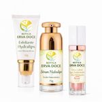 Hydra Lips Gloss Rose Kit Esfoliante, Serum e Gloss Volumizador