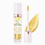 Hydra Lips Gloss Dourado Kit Esfoliante, Serum e Gloss Volumizador