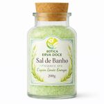 Sal de Banho Botica Essence Spa Capim Limão Energia 200g