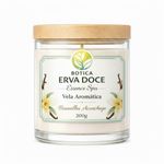 Vela Aromática Baunilha Aconchego 200g Botica Essence Spa