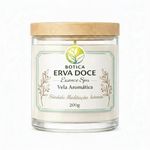 Vela Aromática Sândalo 200g Linha Botica Essence Spa