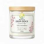 Vela Aromática Flor de Cerejeira 200g Botica Essence Spa