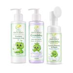 Kit Banho de Aventuras: Sabonete, Espuma e Shampoo Infantil